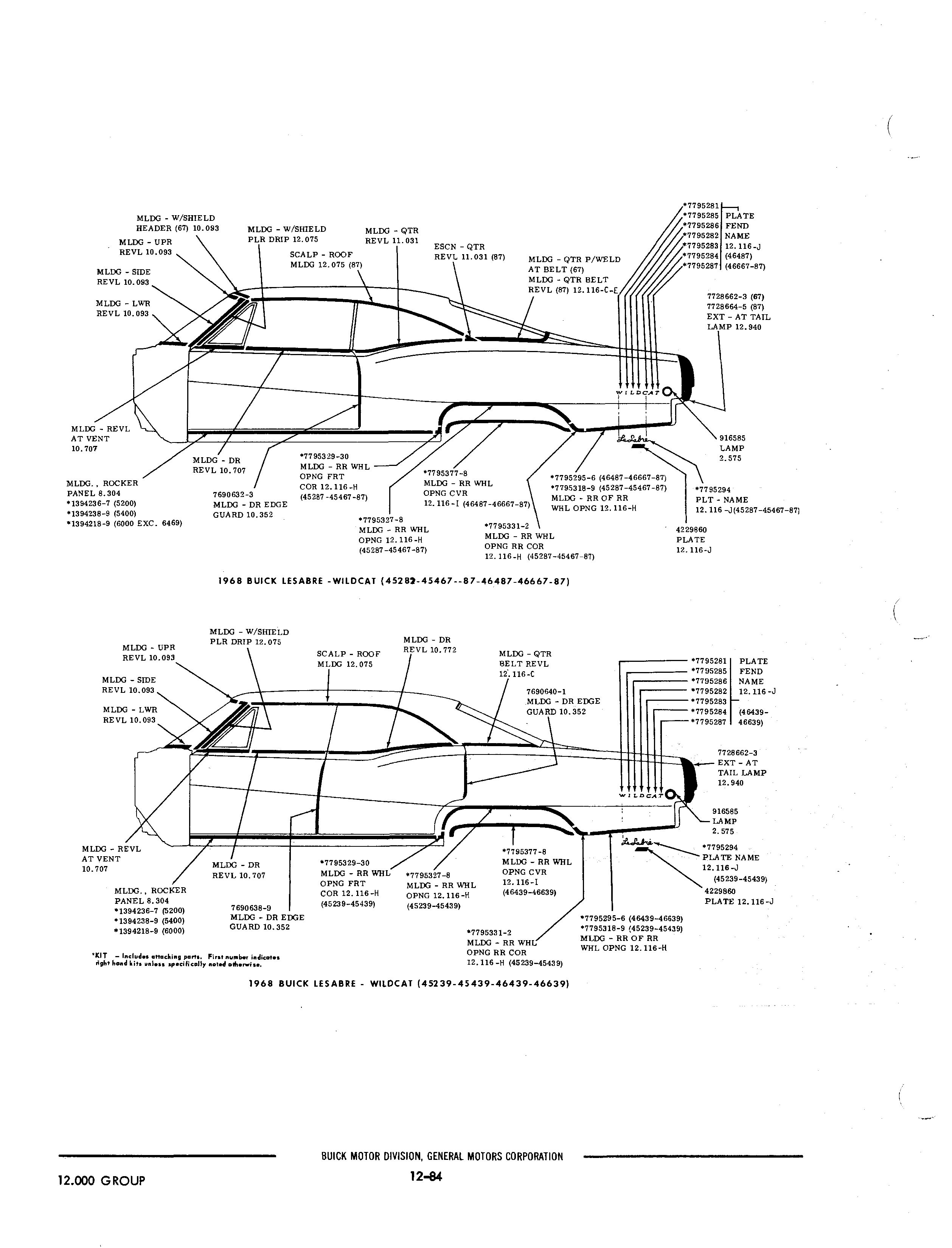 Buick 19401972 Parts illustrations / Buick Chassis And Body